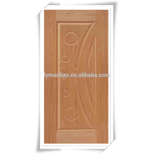 Piel de la puerta de chapa de madera de teca de 3 mm 4 mm 2,7 mm HDF de melamina